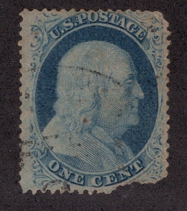 US #24 One Cent Franklin *Minor Fault* ~jm-0061