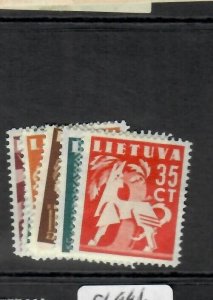 LITHUANIA  (P1912BB)  6 STAMPS TO 35C   MOG 