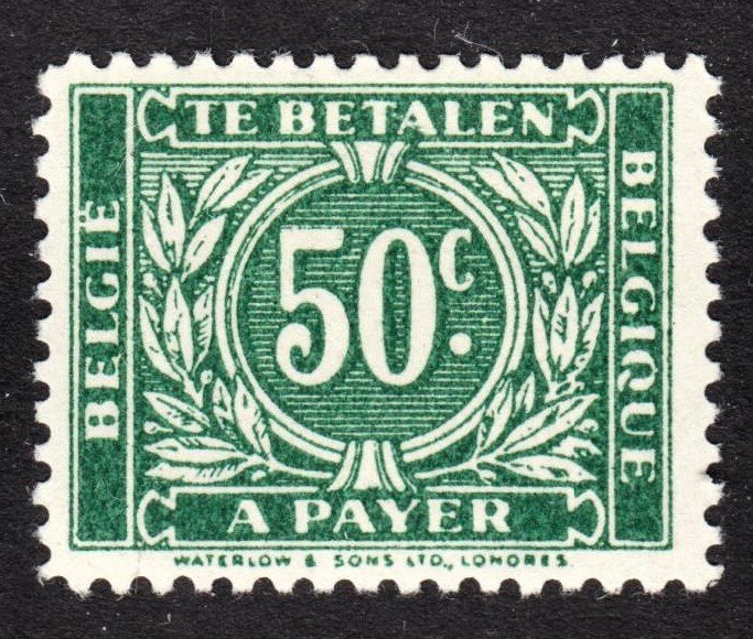Belgium Scott J44 F to VF mint OG H.  FREE...