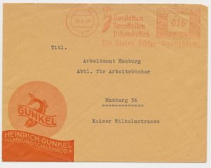 Illustrated meter cover Deutsches Reich / Germany 1935 Fish - Sprat - Herring - 