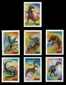 Tanzania 1994 - World of the Dinosaurs - Set of 7v - Scott 1217-23 - MNH