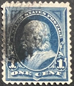 Scott#: 264 - Benjamin Franklin 1¢ 1895 BEP single used stamp - Lot F2