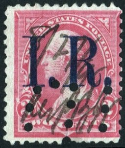 R155 2¢ Internal Revenue Stamp (1898) Used/Cut Cancelled