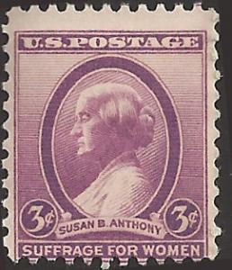 # 784 MNH - SCV-0.25 - SUSAN B. ANTHONY
