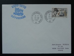 cover posted on board submarine Beveziers French Navy postmark 1987