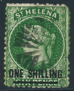 St Helena, Sc #23, 1sh on 6d, Used