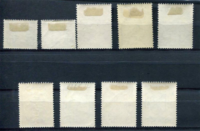 Hungary 1933  Sc C26-34 Mi 502-0 MH Airmail Set CV € 380 H1237