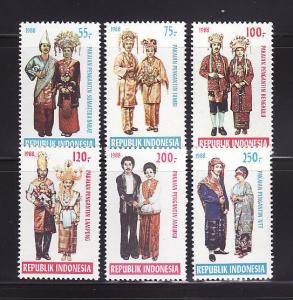 Indonesia 1358-1363 Set MNH Costumes (C)