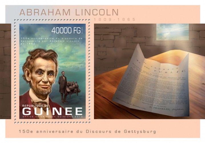 Abraham Lincoln US Presidents Politics Guinea MNH stamp set