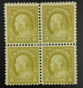 MOMEN: US STAMPS #508 BLOCK MINT OG H LOT #52897
