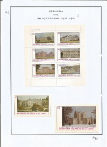 BERNERA -1982 - Stately Homes - Mint Light Hinged - Private Issue