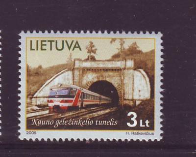 Lithuania Sc793 2005 Kaunus Tunnel Train stamp NH