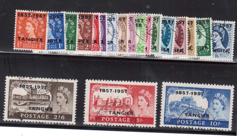 Great Britain Offices In Morocco #592 - #611 VF Used CDS Set