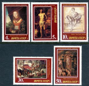 5717 - RUSSIA 1987 - Paintings by Foreign Artists in Hermitage Museum - MNH Set