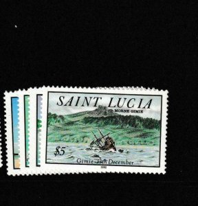 St Lucia SC 993-6 MNH (6gaq) 