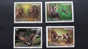 Rwanda NATURE FLORA FAUNA SCOUTS 14 photos ** MNH 14 Full sets