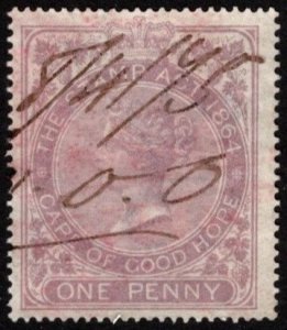 1873 Cape of Good Hope Revenue One Penny Queen Victoria Stamp Duty