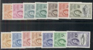 TRISTAN DA CUNHA #28-41, Complete set, og, LH, VF, Scott $76.25