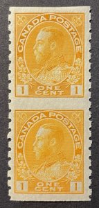 Canada,  Scott 126 a,  Unused VLH, From Part Perf Coils (Sheet Form)