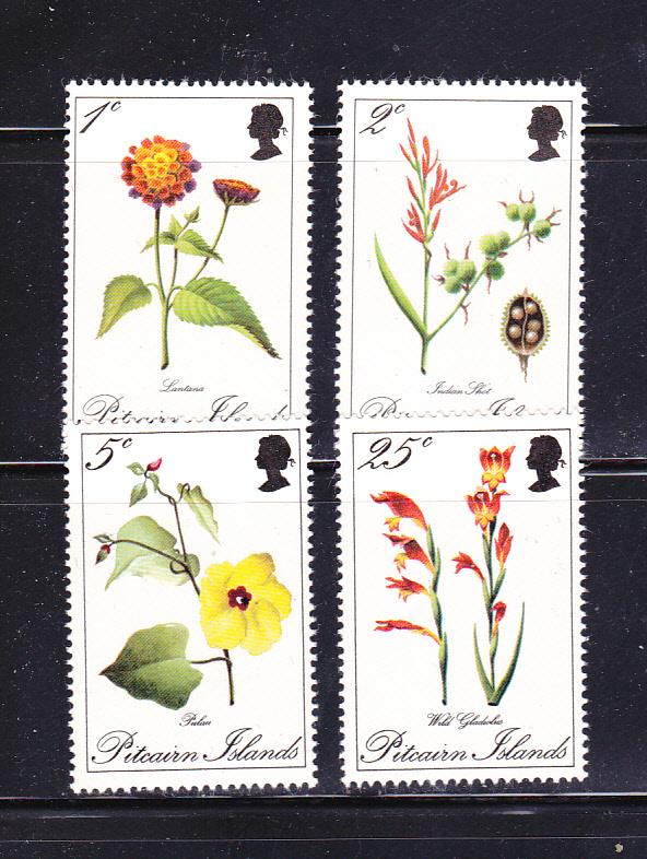 Pitcairn Islands 110-113 Set MNH Flowers (B)