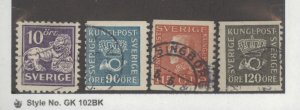 Sweden #128/152/155-156  Multiple