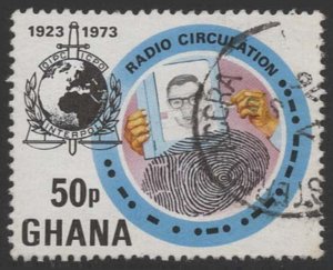 Ghana #497 (1973), postally used single, cat. $1.75