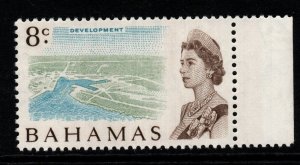 BAHAMAS SG300a 1967 8c DEFINITIVE WHITER PAPER MNH 