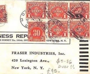 AR249 USA POSTAGE DUE Cover $5.36 *Bundle Rate* RETOUR Business Reply Service