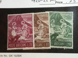 Vatican Scott #420-22 Mint Never Hinged