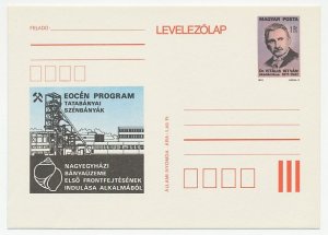 Postal stationery Hungary 1981 Mining - Shell