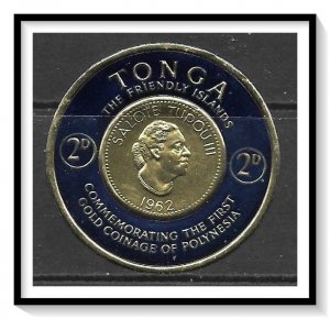 Tonga #129 Queen Salote Foil Coin MH