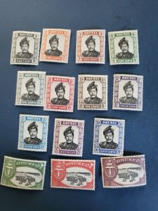 Stamps Brunei Scott #83-96 hinged