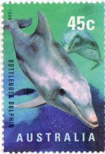 Australia - 1998- Bottle Nosed Dolphin 45c Used