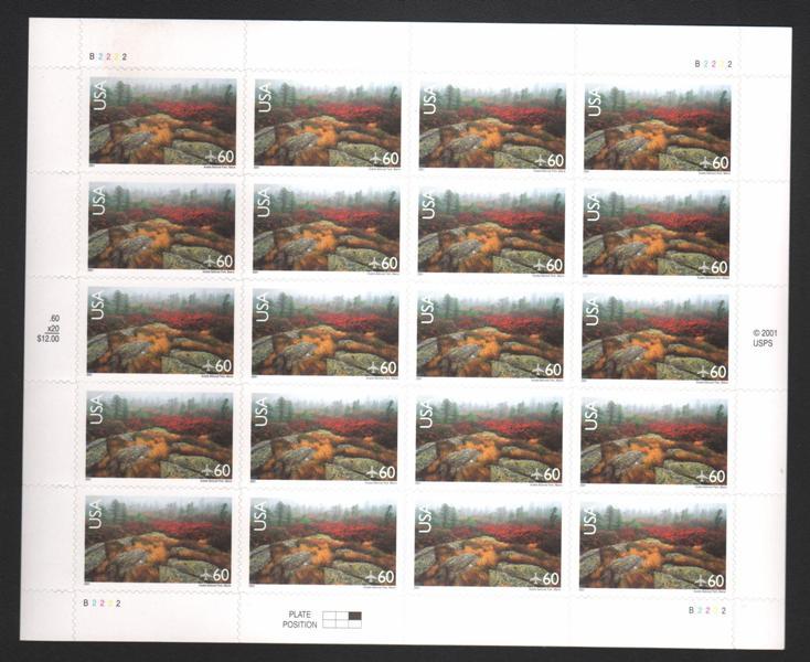 US #C138 Mint Sheet Acadia 