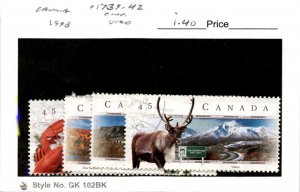 Canada, Postage Stamp, #1739-1742 Used, 1998 Highways (AB)