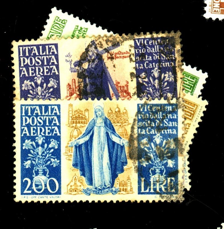 ITALY 489-92 C127-8 USED FVF Cat $91