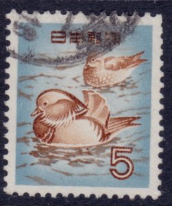 Japan, 1955, Mandarin Duck, 5y, sc#611, used**