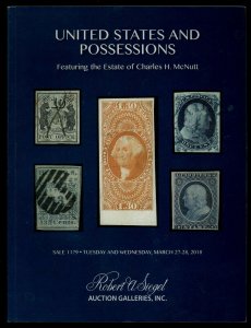 Siegel Auction Catalog: Sale 1179, U.S. & Possessions feat. Charles H. McNutt