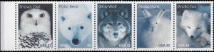 #3288-3292 33c Arctic Animals Strip of 5 1999 Mint NH