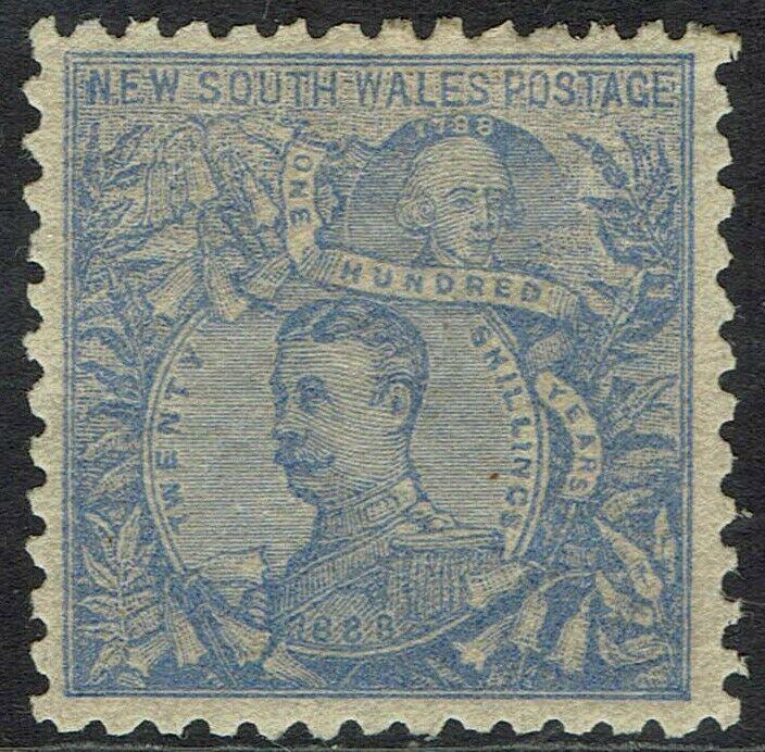 NEW SOUTH WALES 1888 CARRINGTON 20/- WMK 5/- PERF 10 