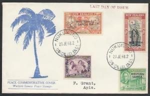 TOKELAU IS 1948 cover - last day of Samoa PO - used from NUKUNONO..........11457