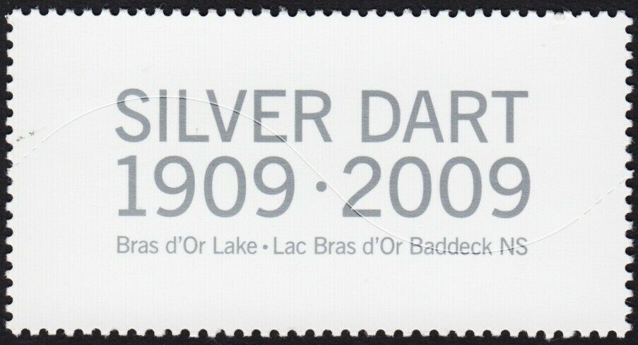 SILVER DART on BACK of stamp = FIRST FLIGHT IN CANADA 1909 Canada 2009 #2317 MNH