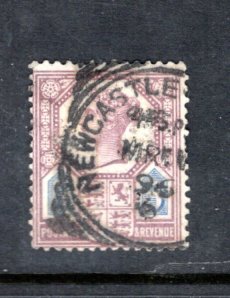 GREAT BRITAIN 118 QV Perfin SCV $8.50