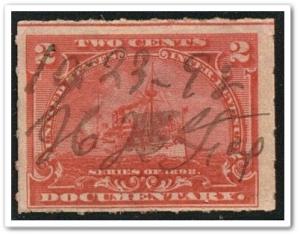 R164 2¢ Documentary Stamp (1898) Used