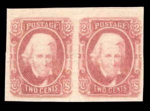 MOMEN: US STAMPS CSA #8 PAIR MINT OG H VF+ LOT #78743