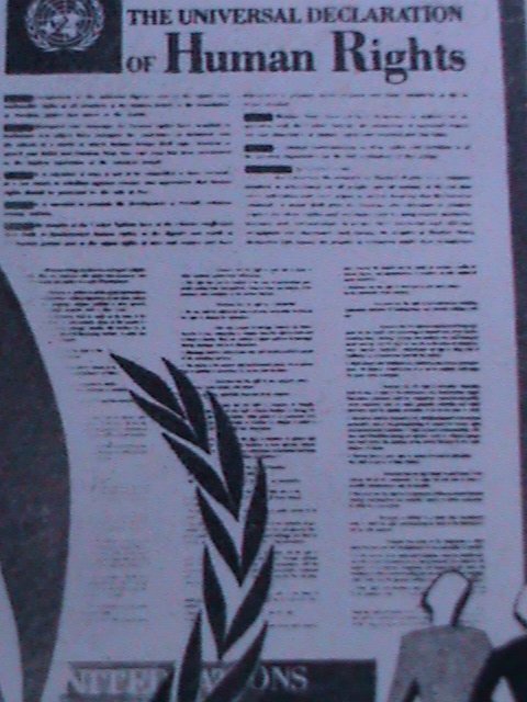 ​UNITED NATIONS-1968 INTERNATIONAL HUMAN RIGHTS YEAR-1ST DAY COVER-USED: VF