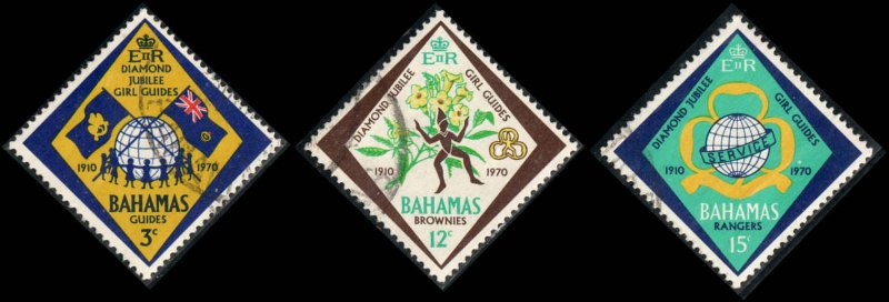 Bahamas  #298-300, Used, CV $1.45