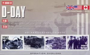 Antigua & Barbuda 2004 MNH Stamps WWII WW2 D-Day Operation Overlord 4v M/S II