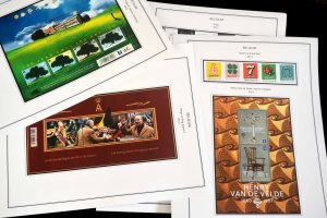 COLOR PRINTED BELGIUM 2011-2020 STAMP ALBUM PAGES (145 illustrated pages)