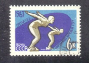 RUSSIA SC# 2761 CTO 6k 1963  WOMEN DIVERS